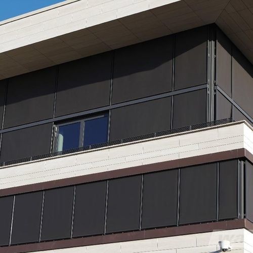 Eingebaute Jalousie - GUIDE CABLES - Designer shade solutions - für Fenster / Stoff / Aluminium