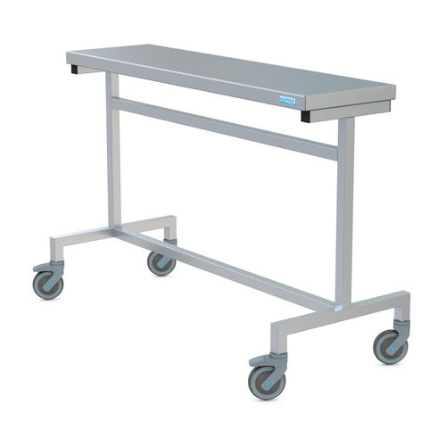 Tisch / minimalistisches Design - 0164493 - HUPFER - Edelstahl / Gestell aus rostfreiem Edelstahl / rechteckig