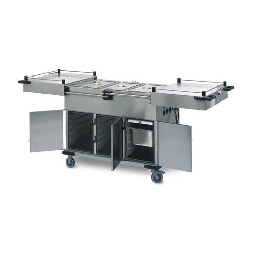 Geschirrwagen - 0162948 - HUPFER - für Speisentransport / für Profiküchen / wärmend