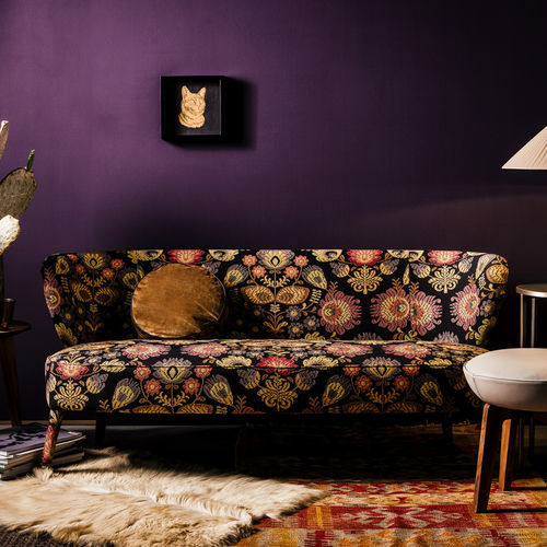 Modernes Sofa - Cloè - Black Tie - Stoff / Leder / handgefertigt