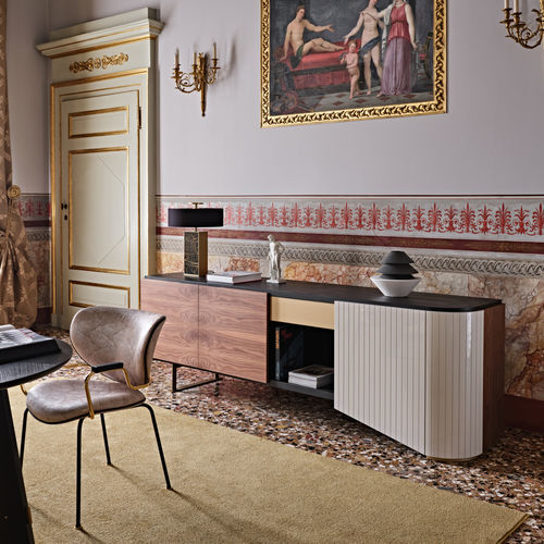 Modernes Sideboard - India - Black Tie - Nussbaum / MDF / Esche