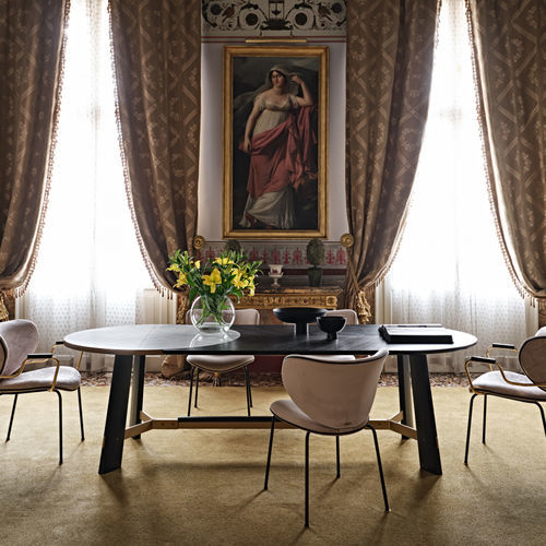Moderner Tisch - Opera - Black Tie - Nussbaum / Esche / MDF