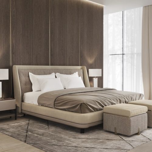 Doppelbett - lobby  - Ana Roque - modern / Polster / Kopfteil