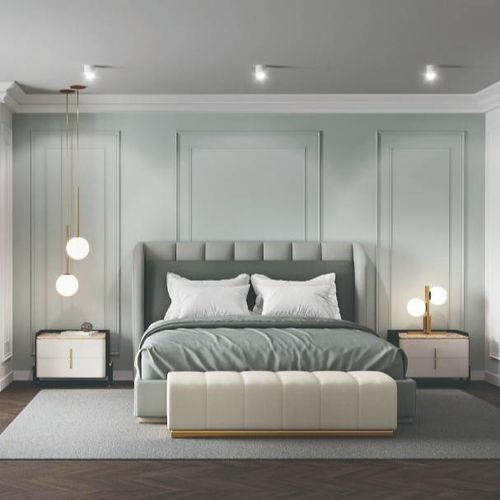 Doppelbett - rio - Ana Roque - modern / Polster / Kopfteil
