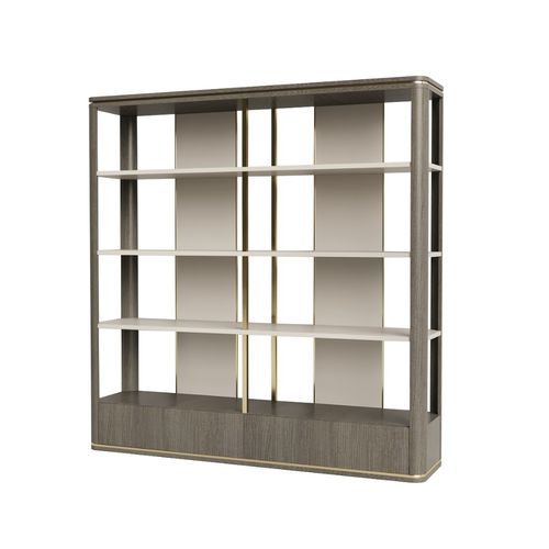 Modernes Bücherregal - bondi - Ana Roque - lackiertes Holz / Metall