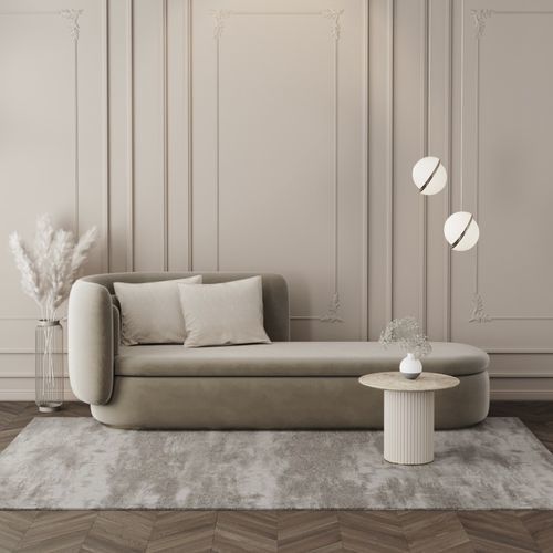 Moderne Récamiere - glem  - Ana Roque - Stoff / Metall / beige