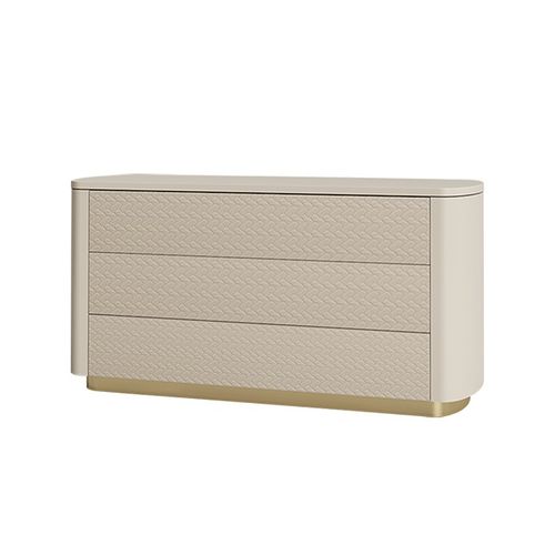 Moderne Kommode - moa - Ana Roque - lackiertes Holz / Metall / rechteckig