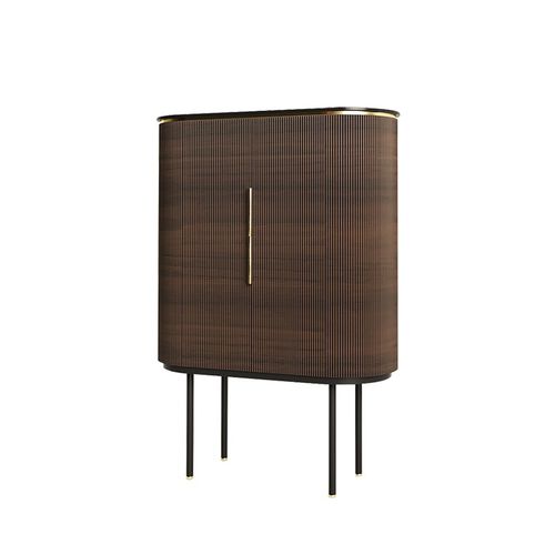 Moderner Geschirrschrank - foz - Ana Roque - lackiertes Holz / Metall