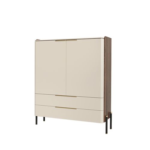 Moderner Geschirrschrank - misia  - Ana Roque - lackiertes Holz / Metall