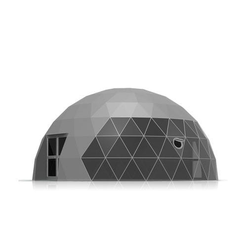 Stahl-Lichtkuppel - 10M - Shelter Dome - PVC / gebogen / transparent