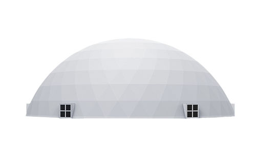 Stahl-Lichtkuppel - 40M - Shelter Dome - PVC / gebogen / transparent