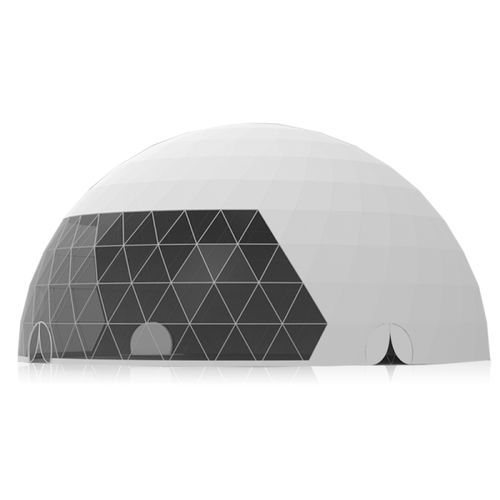 Stahl-Lichtkuppel - 30M - Shelter Dome - PVC / gebogen / transparent