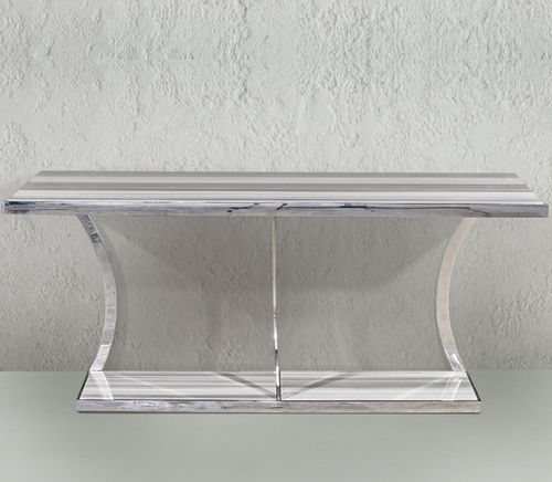 Moderner Konsolentisch - AURORA - Stone International - Naturstein / Gestell aus Metall / rechteckig