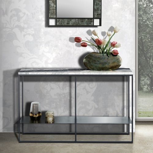 Moderner Konsolentisch - BILLY - Stone International - Naturstein / Gestell aus Metall / rechteckig