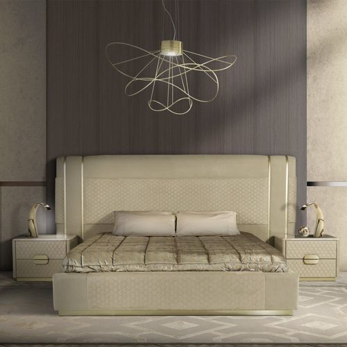 Bett / King Size - CONTINENTAL  - Stone International - Queen Size / modern / Polster