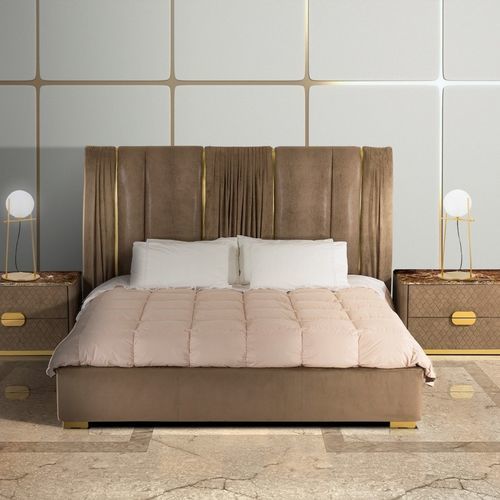 Bett / King Size - WALDORF - Stone International - Queen Size / modern / Polster