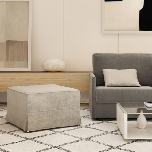 Modernes Sitzkissen - HUGO - Gems Barcelona - Stoff / Metall / rechteckig