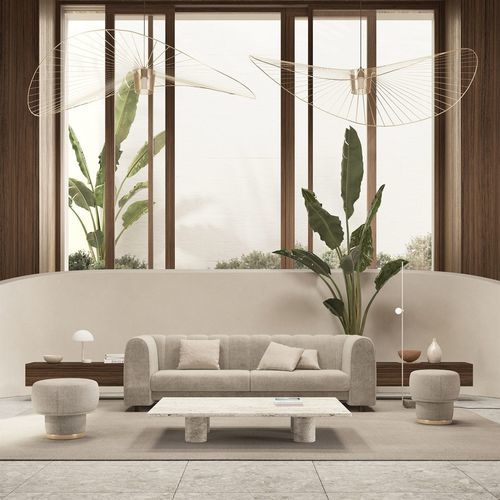 Modernes Sofa - FERDINAND - Gems Barcelona - Stoff / mit Armlehnen / mit abnehmbarem Kissen