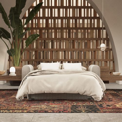 Bettsofa - TAYLOR - Gems Barcelona - modern / Stoff / mit Armlehnen