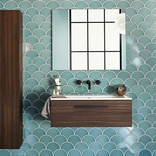 Mosaikfliese für den Innenraum - LAGOON CRACKLE    - Amadis Fine Tiles - für Küche / für Badezimmer / Wand