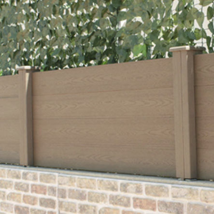 Lamellenzaun - Nature Xtra Zero - Modular Signs S.L. - für Wohnhaus / WPC / gerade