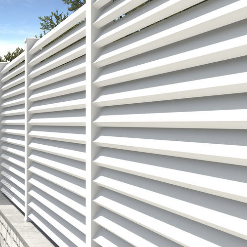 Lamellenzaun - Cerbero - Modular Signs S.L. - für Wohnhaus / PVC / gerade