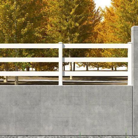 Lamellenzaun - AQUILES 200 - Dlimity - Garten / PVC / weiß