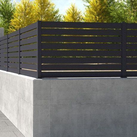 Lamellenzaun - HORIZON 020 - Dlimity - Garten / für Wohnhaus / zur beruflichen Nutzung