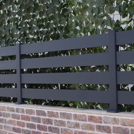 Platten-Zaun - HORIZON 050 - Dlimity - Garten / für Wohnhaus / zur beruflichen Nutzung