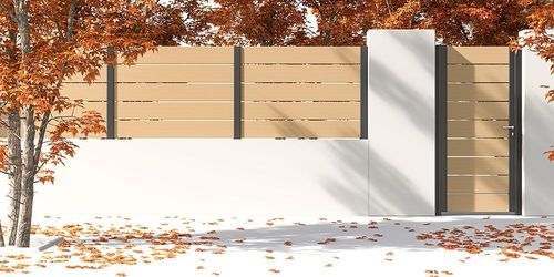 Plattenzaun - OLIMPO - Dlimity - Lamellen / Garten / für Wohnhaus