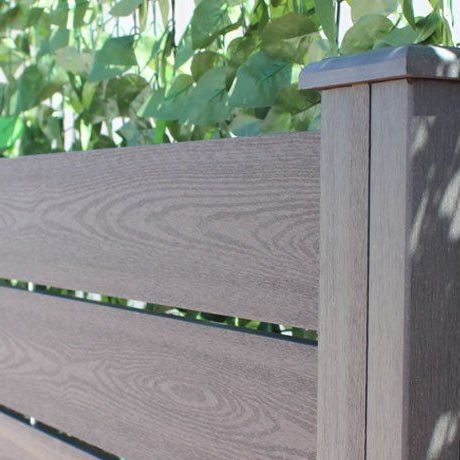 Anthrazitfarbener Zaun - NATURE XTRA 010 - Dlimity - Platten / Garten / für Wohnhaus