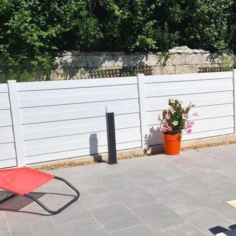 Plattenzaun - ALTERNA - Dlimity - Garten / zur beruflichen Nutzung / PVC