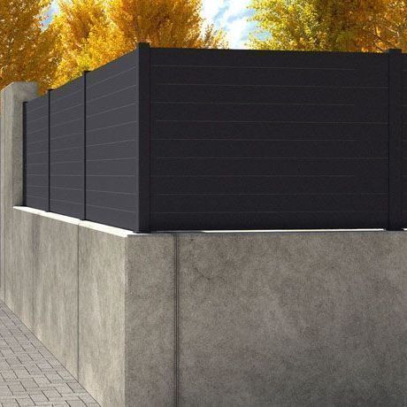 Platten-Zaun - SUNSET - Dlimity - Garten / für Wohnhaus / zur beruflichen Nutzung