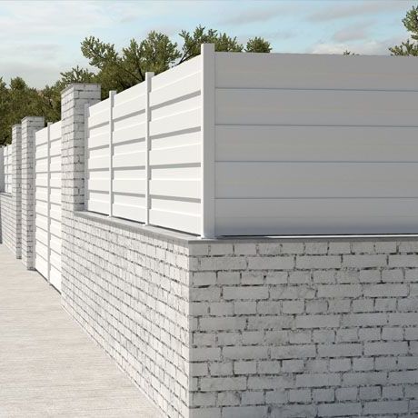 Plattenzaun - SCALA - Dlimity - Garten / für Wohnhaus / zur beruflichen Nutzung