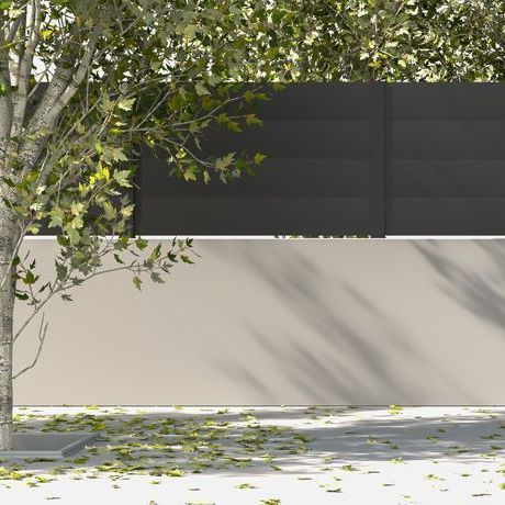 Platten-Zaun - TEIDE ZERO - Dlimity - Lamellen / für Wohnhaus / zur beruflichen Nutzung