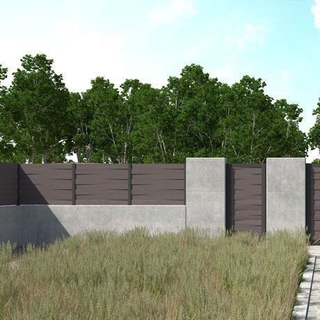 Plattenzaun - NATURE SCALA - Dlimity - Garten / für Wohnhaus / zur beruflichen Nutzung