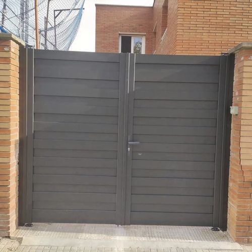 Aluminium-Gartentor - Dlimity - PVC / Verbundholz