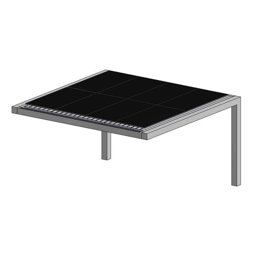 Aluminium-Carport - LINDA - Heliostek srl - Stahl / für Gewerbegebrauch / Zweisitzer