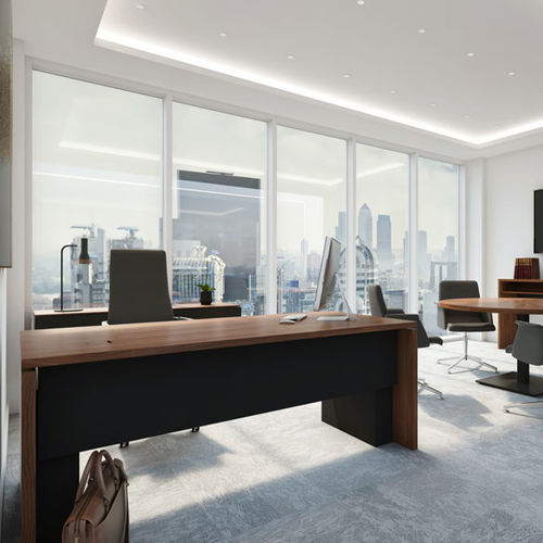 Chefschreibtisch - CORPORATE SUITE - WILLIAM HANDS - bodenstehend / modern / Holz