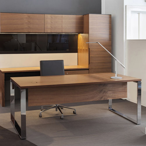 Chefschreibtisch - PURE V7 - WILLIAM HANDS - bodenstehend / modern / Holz