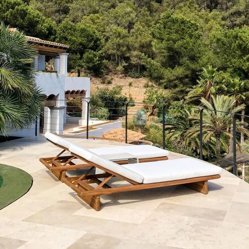 Moderne Sonnenliege - ZEN  - G&G Italia Designer Furniture - Stoff / Schaumstoff / Kordel