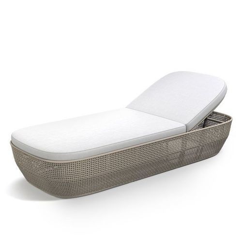 Moderne Sonnenliege - COMO  - G&G Italia Designer Furniture - Stoff / Kordel / Aluminium