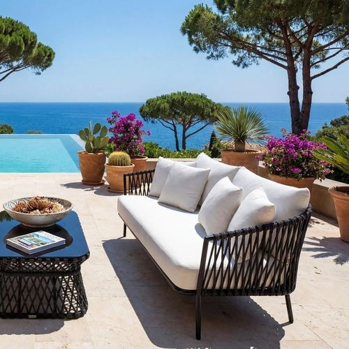 Modernes Sofa - PORTSIDE - G&G Italia Designer Furniture - für den Außenbereich / Aluminium / thermolackiertes Aluminium