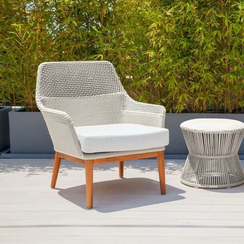Moderner Sessel - TIVOLI - G&G Italia Designer Furniture - Polyurethanschaum / wasserbeständiges Gewebe / pulverbeschichteter Stahl