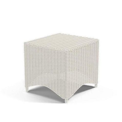 Beistelltisch / minimalistisches Design - BAOLI - G&G Italia Designer Furniture - thermolackiertes Aluminium / Kordel / Hartglas