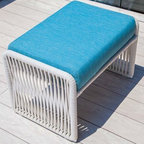 Moderner Fußschemel - INDAH - G&G Italia Designer Furniture - Stoff / Schaumstoff / Dekorputz