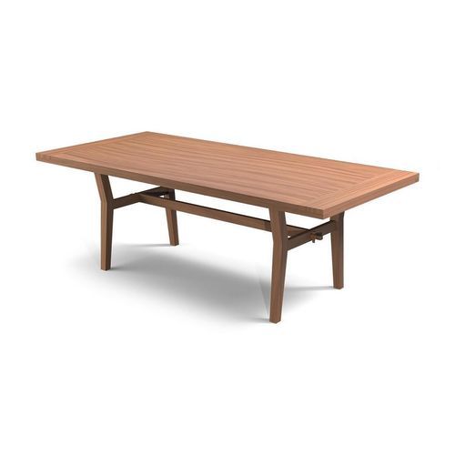 Moderner Esstisch - AMALFI - G&G Italia Designer Furniture - Teakholz / Gestell aus Teakholz / rechteckig