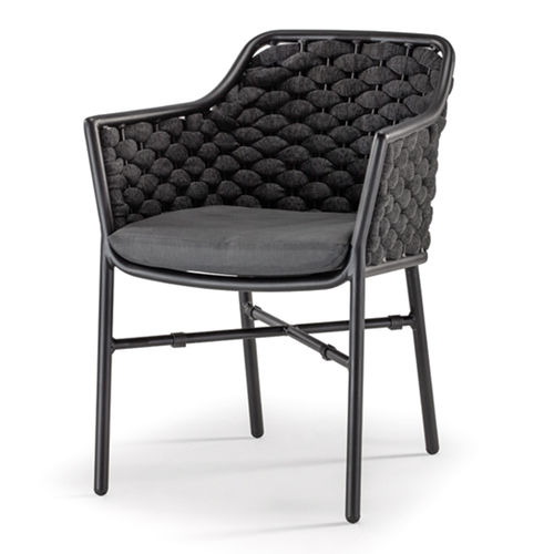 Moderner Stuhl - Panama Armchair - GRATTONI S.R.L. - für Außenbereich / Gummi / Kordel