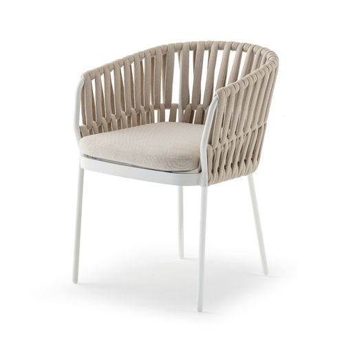 Moderner Stuhl - SOHO ARMCHAIR - GRATTONI S.R.L. - für Außenbereich / Acryl / Kordel