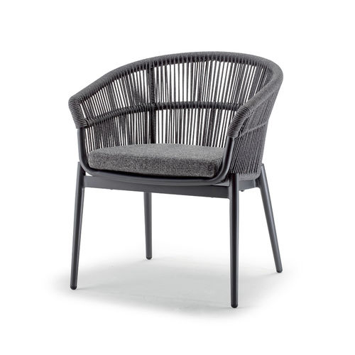 Moderner Stuhl - TROPEA ARMCHAIR - GRATTONI S.R.L. - für Außenbereich / Kordel / Textilene